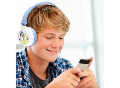 Lexibook Skládací drátová sluchátka Bluey s limitem hlasitosti