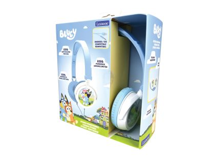 Lexibook Skládací drátová sluchátka Bluey s limitem hlasitosti