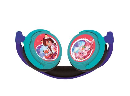 Lexibook Skládací drátová sluchátka Enchantimals  s limitem hlasitosti