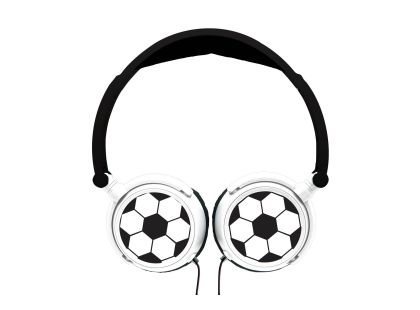 Lexibook Skládací drátová sluchátka Fotbal s limitem hlasitosti