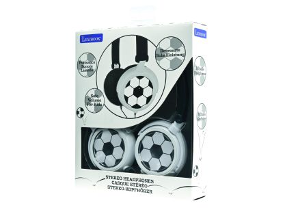 Lexibook Skládací drátová sluchátka Fotbal s limitem hlasitosti