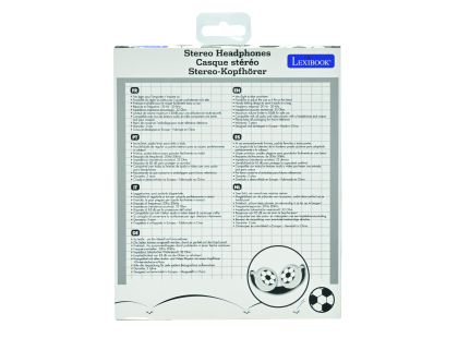 Lexibook Skládací drátová sluchátka Fotbal s limitem hlasitosti