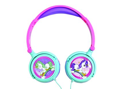 Lexibook Skládací drátová sluchátka Jednorožec s limitem hlasitosti