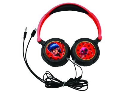 Lexibook Skládací drátová sluchátka Kouzelná Beruška s limitem hlasitosti