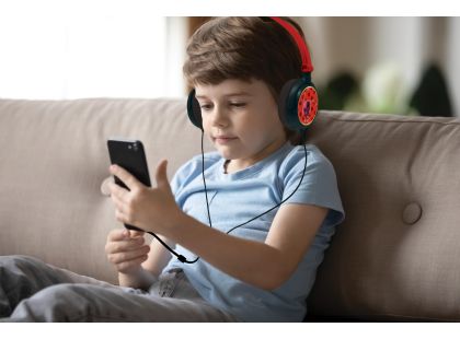 Lexibook Skládací drátová sluchátka Kouzelná Beruška s limitem hlasitosti