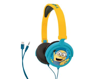 Lexibook Skládací drátová sluchátka Mimoni s limitem hlasitosti