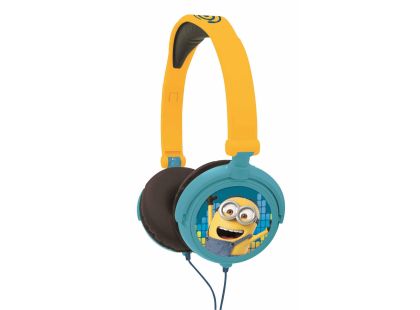 Lexibook Skládací drátová sluchátka Mimoni s limitem hlasitosti