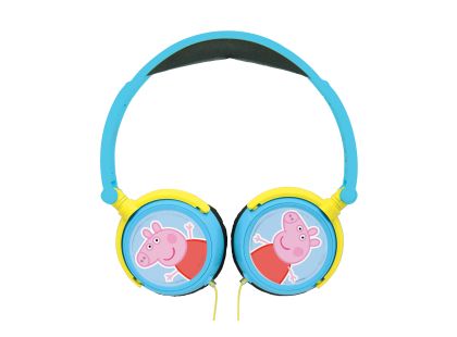 Lexibook Skládací drátová sluchátka Prasátko Peppa s limitem hlasitosti