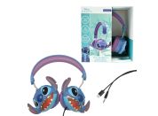Lexibook Skládací drátová sluchátka Stitch s limitem hlasitosti