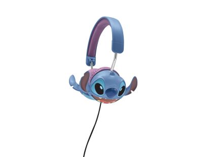 Lexibook Skládací drátová sluchátka Stitch s limitem hlasitosti