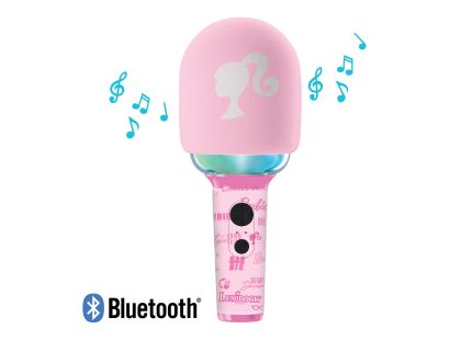 Lexibook Svítící bezdrátový karaoke mikrofon Barbie