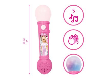 Lexibook Svítící mikrofon Barbie s melodiemi