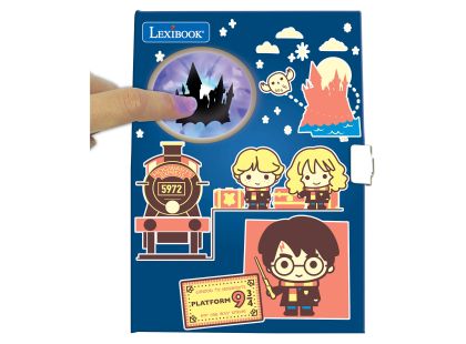 Lexibook Svítící tajný deník s doplňky Harry Potter