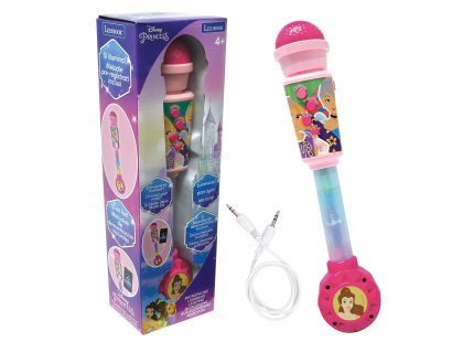 Lexibook Svítící trendy mikrofon Disney princezny s melodiemi