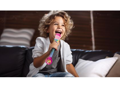 Lexibook Svítící trendy mikrofon Disney princezny s melodiemi