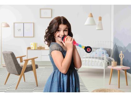 Lexibook Svítící trendy mikrofon Kouzelná Beruška s melodiemi