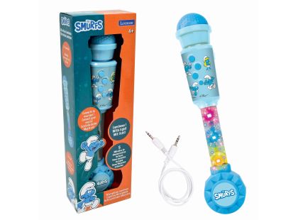 Lexibook Svítící trendy mikrofon Šmoulové s melodiemi