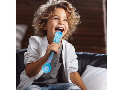 Lexibook Svítící trendy mikrofon Šmoulové s melodiemi