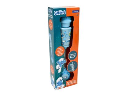 Lexibook Svítící trendy mikrofon Šmoulové s melodiemi