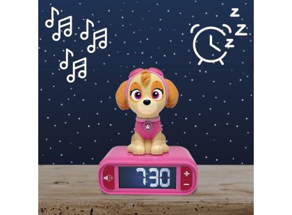 Lexibook Tlapková patrola Budík se svítící figurkou