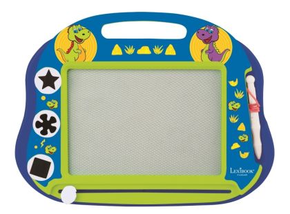 Lexibook Vícebarevná kreslící tabulka Dinosauři s razítky