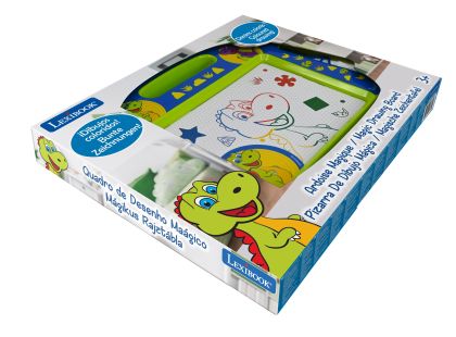 Lexibook Vícebarevná kreslící tabulka Dinosauři s razítky