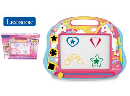 Lexibook Vícebarevná kreslící tabulka Jednorožec s razítky