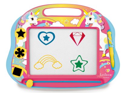 Lexibook Vícebarevná kreslící tabulka Jednorožec s razítky