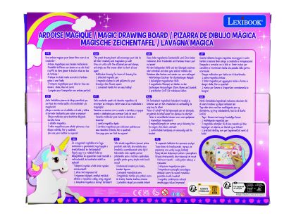 Lexibook Vícebarevná kreslící tabulka Jednorožec s razítky