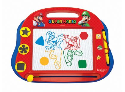 Lexibook Vícebarevná kreslící tabulka Super Mario s razítky