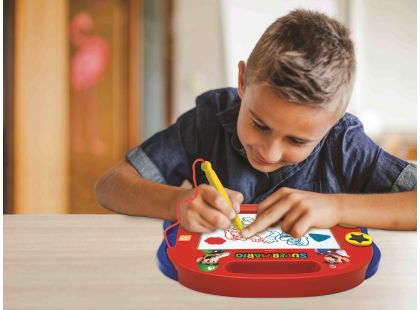 Lexibook Vícebarevná kreslící tabulka Super Mario s razítky