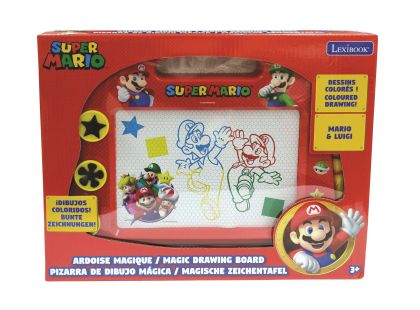 Lexibook Vícebarevná kreslící tabulka Super Mario s razítky
