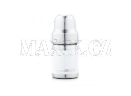 Láhev široká OrganicKidz 120ml bílá