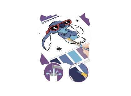 Lilo a Stitch blok s omalovánkami a barvami