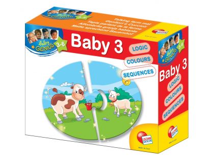 Lisciani Giochi Baby Genius Baby skládačka 3v1 - Mláďata a rodiče