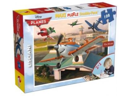 Lisciani Giochi Planes Maxi Puzzle 2v1 108 dílků