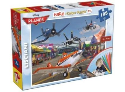 Lisciani Giochi Planes Puzzle 2v1 108 dílků