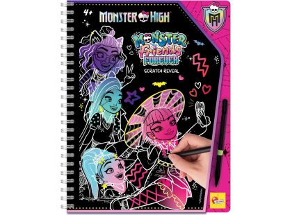 Liscianigiochi Monster High Vyškrabávací omalovánky Kamarádky navždy