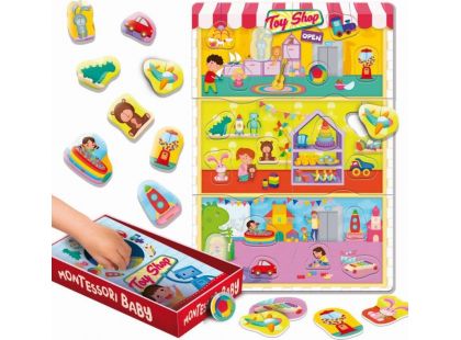 Liscianigiochi Montessori baby box vkládačka hračky