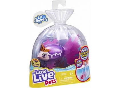 Little Live Pets Plavající rybka fialová Sea Queen