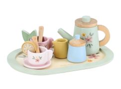 Little Dutch Čajový set dřevěný s květinovým potiskem