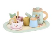 Little Dutch Čajový set dřevěný s květinovým potiskem