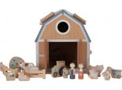 Little Dutch Domeček pro panenky dřevěný přenosný Farma