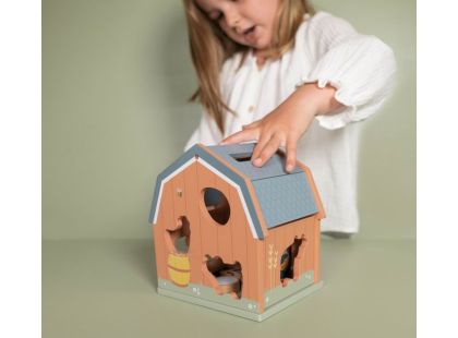 Little Dutch Domek s vkládacími tvary dřevěný Farma