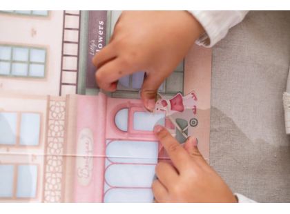 Little Dutch Knížka se samolepkami Nakupování Rosa