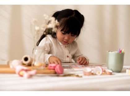 Little Dutch Knížka se samolepkami Nakupování Rosa