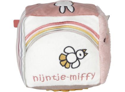 Little Dutch Kostka textilní králíček Miffy Fluffy Pink