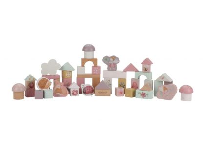 Little Dutch Kostky dřevěné 50 ks v tubě Fairy Garden
