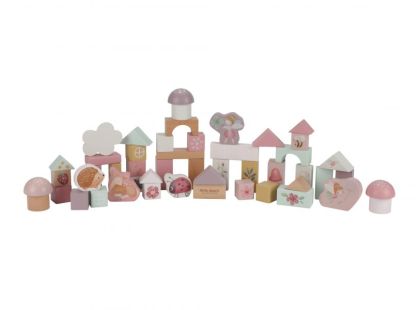 Little Dutch Kostky dřevěné 50 ks v tubě Fairy Garden