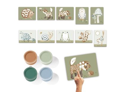 Little Dutch Kreativní sada malování prsty Forest Friends